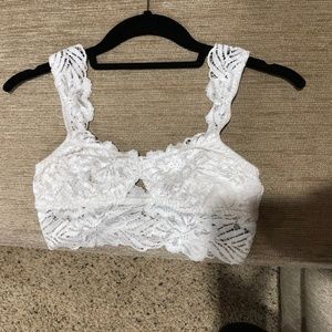 Aerie White Lace Bralette
